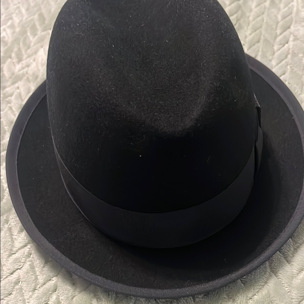 Stacy Adams Black Fedora Hat Classic Felt Accessory
